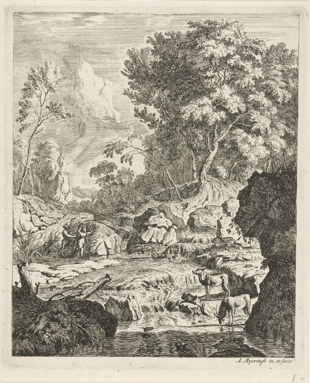 Pan and Syrinx (Landscapes series) by Albert Meyering
