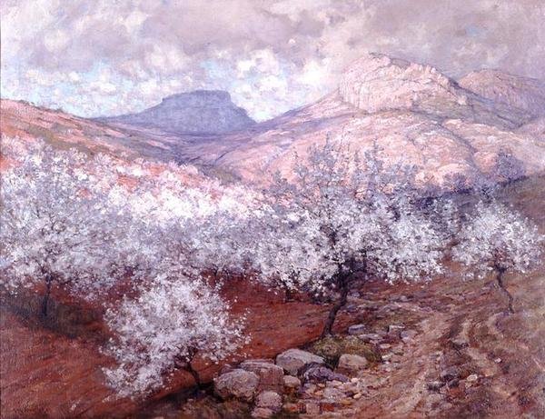 The Peach Orchard by Albert Moulton Foweraker