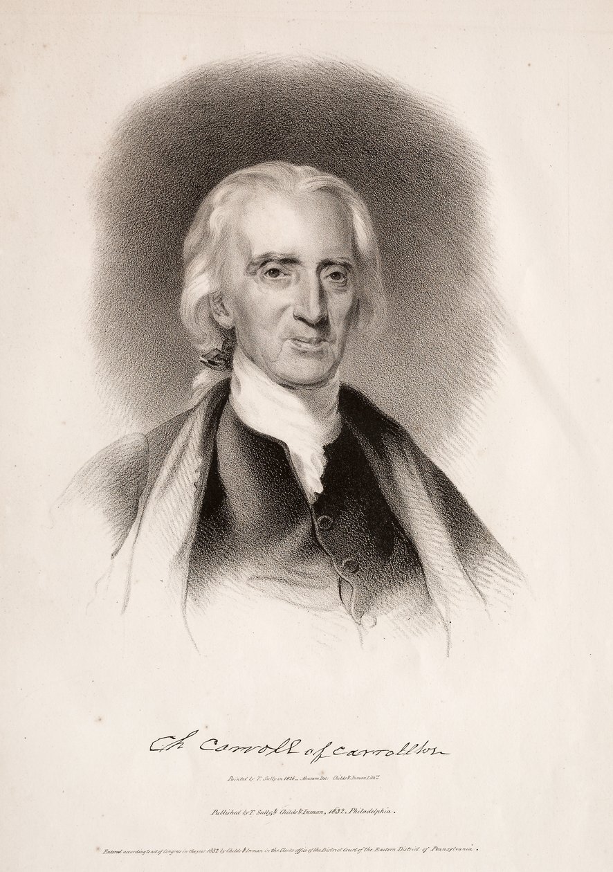 Charles Carroll of Carrollton, Maryland by Albert Newsam