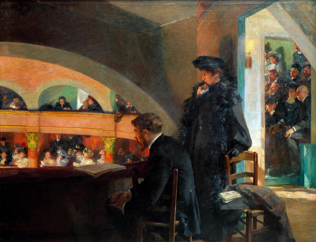 The Theatre Lodge by Albert Pierre Rene Maignan