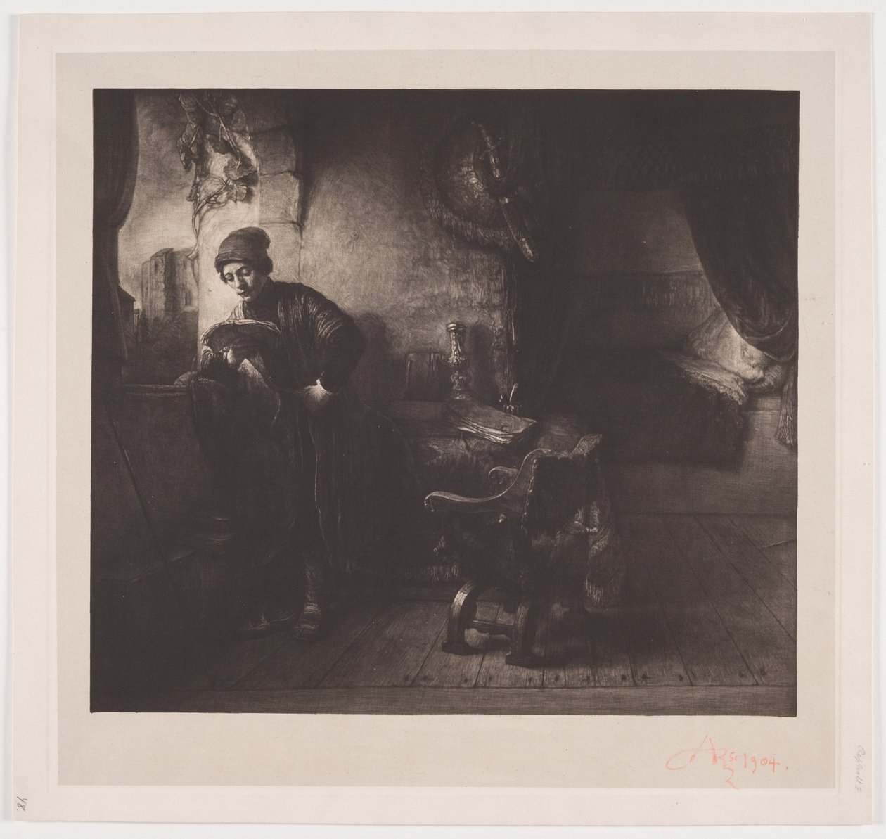 Young Man Reading by Albert Repholtz