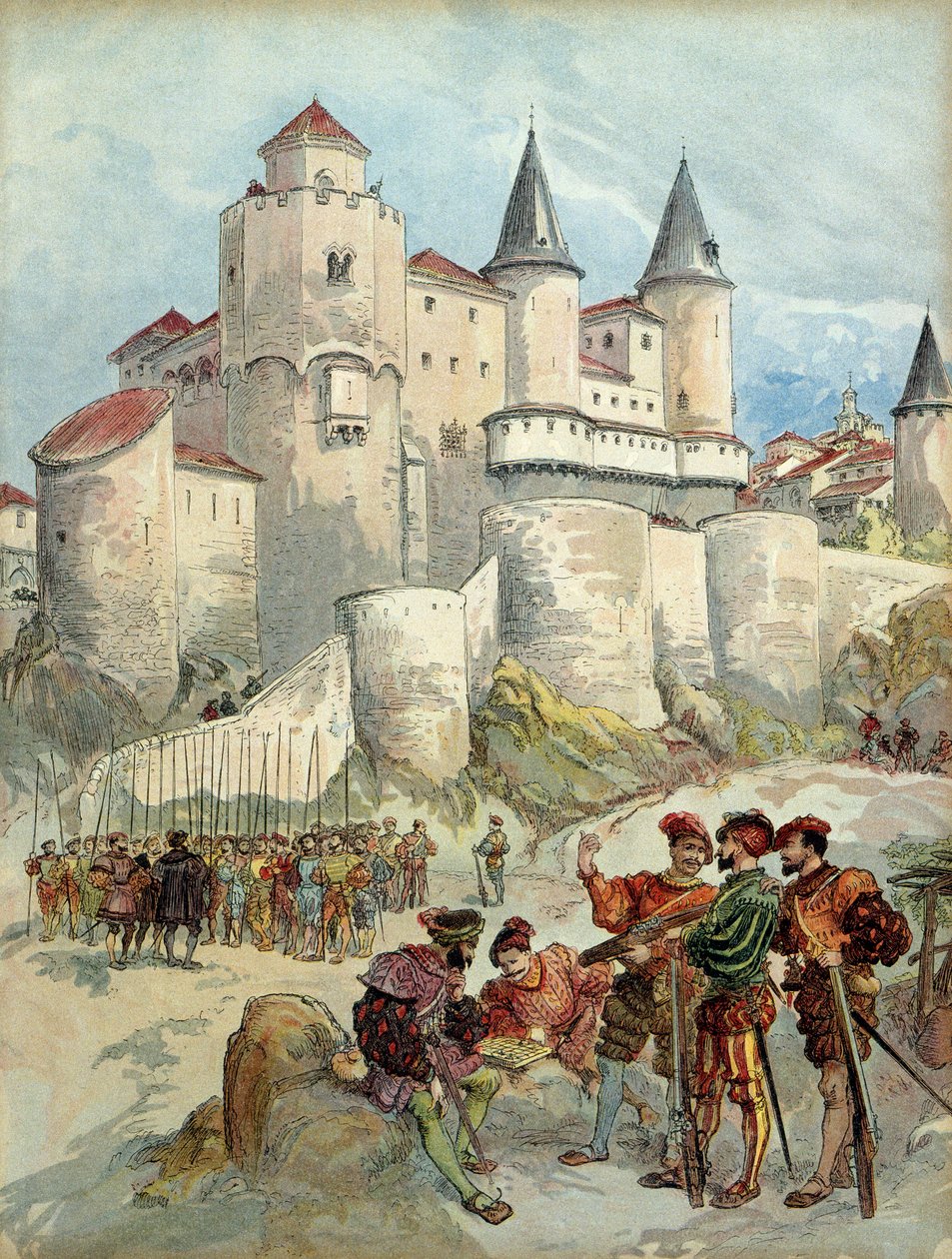 A Prisoner, Francois 1st (1494-1547) Was Locked in a Tower of the Alcazar in Madrid (Spain) Until 1526. Illustration by Albert Robida