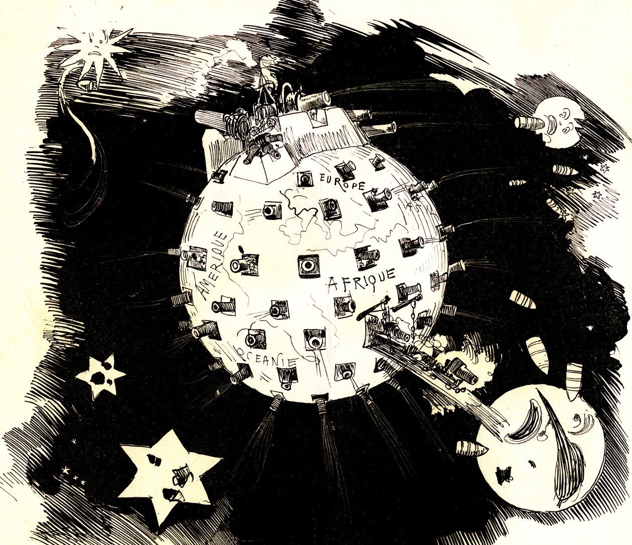 Planet Earth at War by Albert Robida