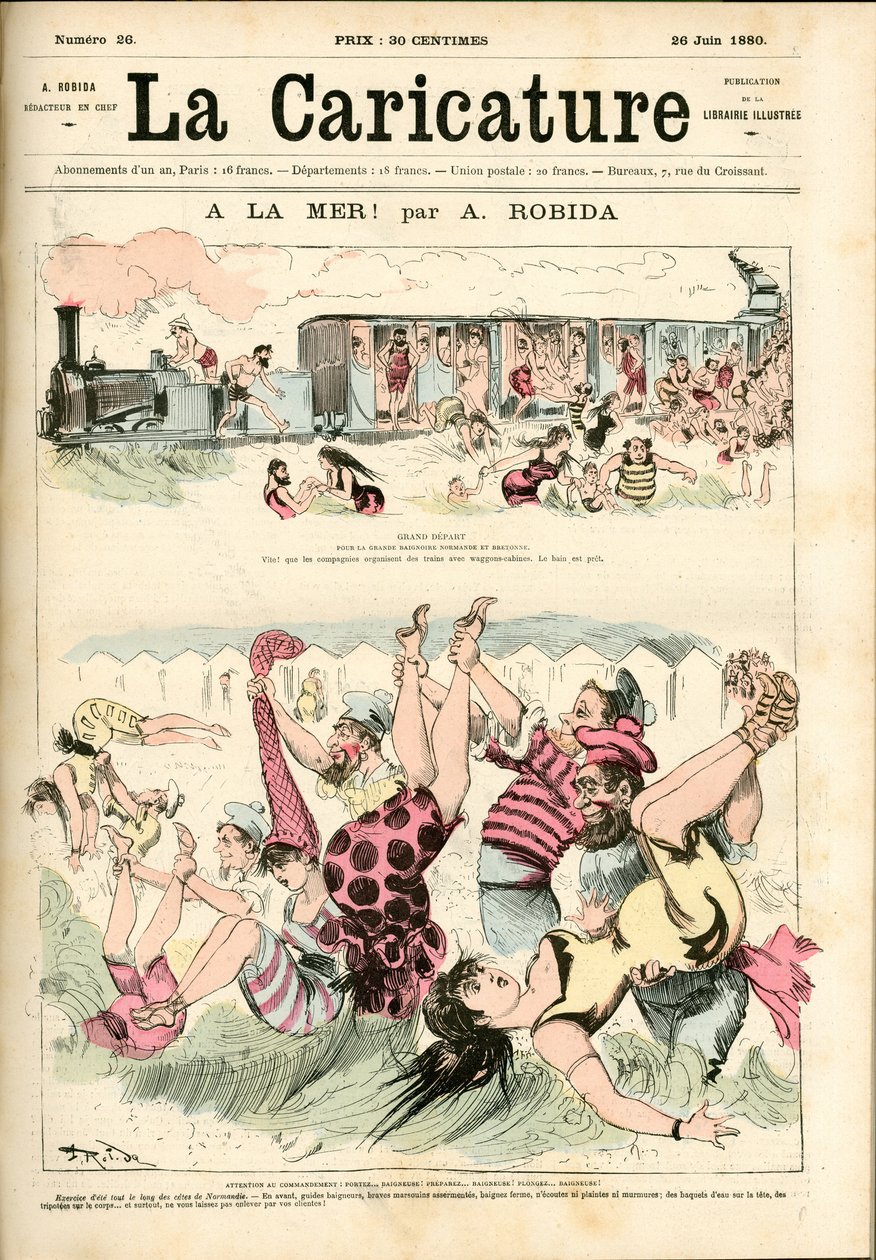 To the Sea! 1880 by Albert Robida