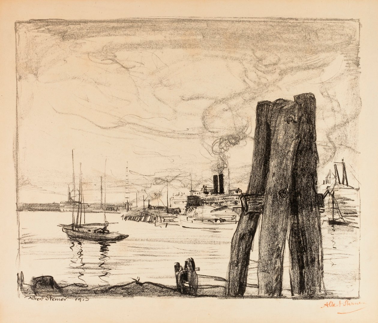 Harbor by Albert Sterner