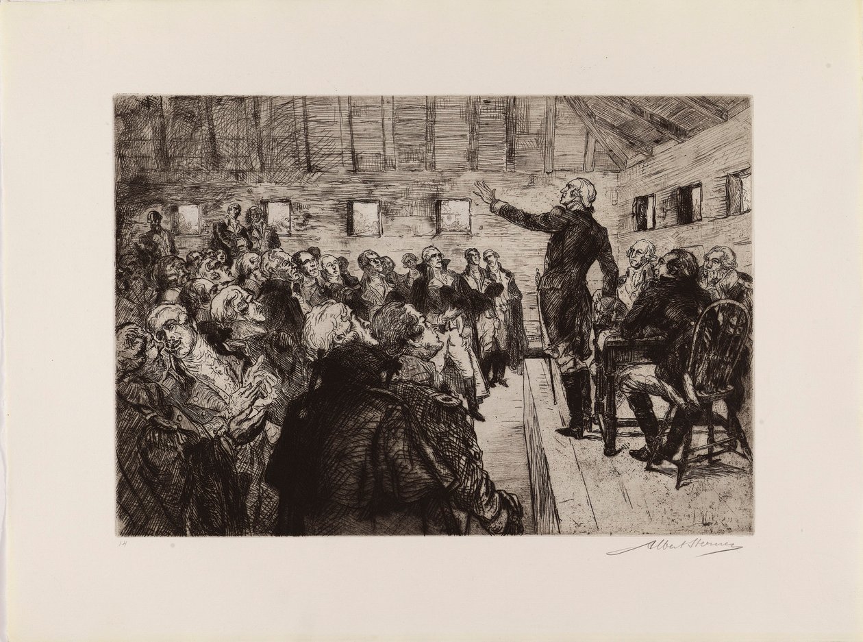 Washington Prevents a Military Dictatorship (from the portfolio "The Bicentennial Pageant of George Washington") by Albert Sterner