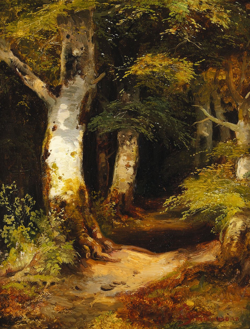 Forest Road by Albert Zimmermann