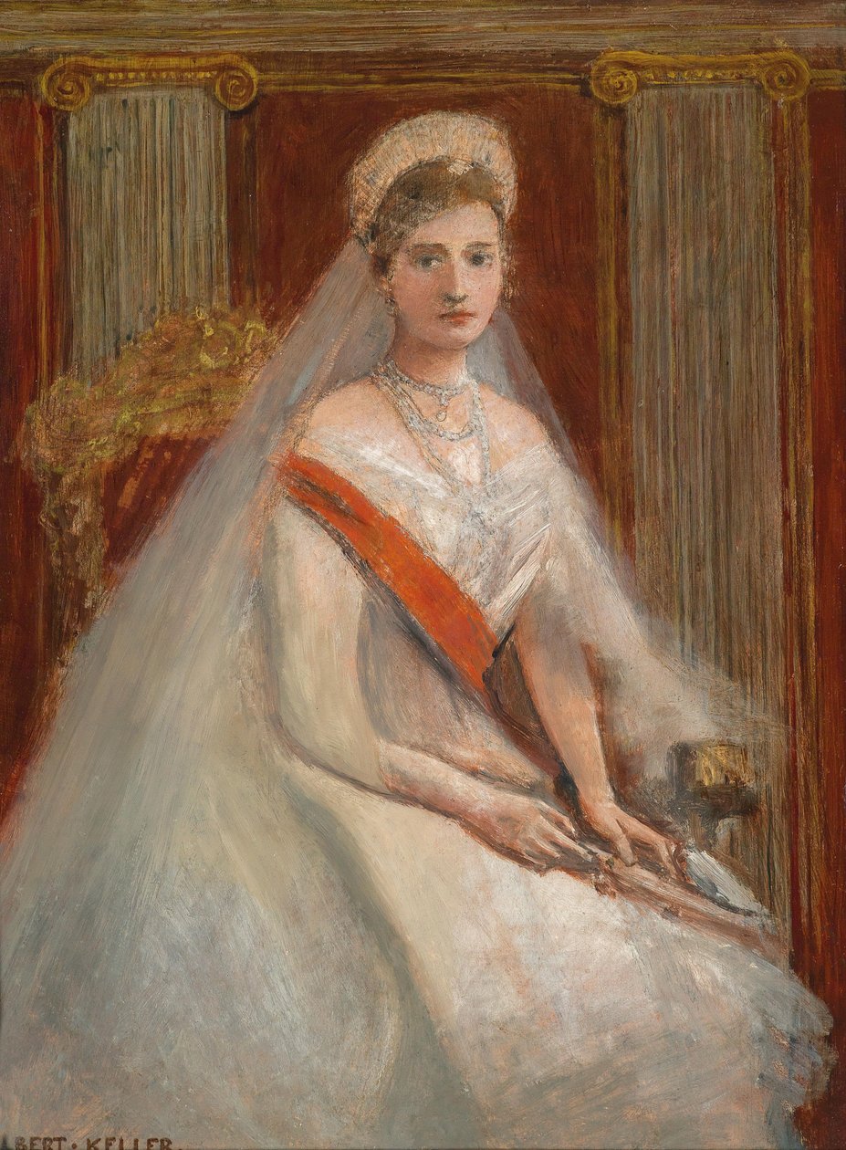 Portrait of Empress Alexandra Fyodorovna of Russia, the wife of Tsar Nicholas II by Albert von Keller