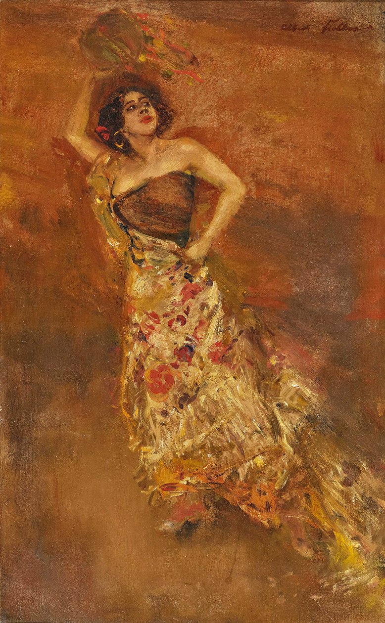 Spanish Dancer Caroline Otéro as Carmen by Albert von Keller