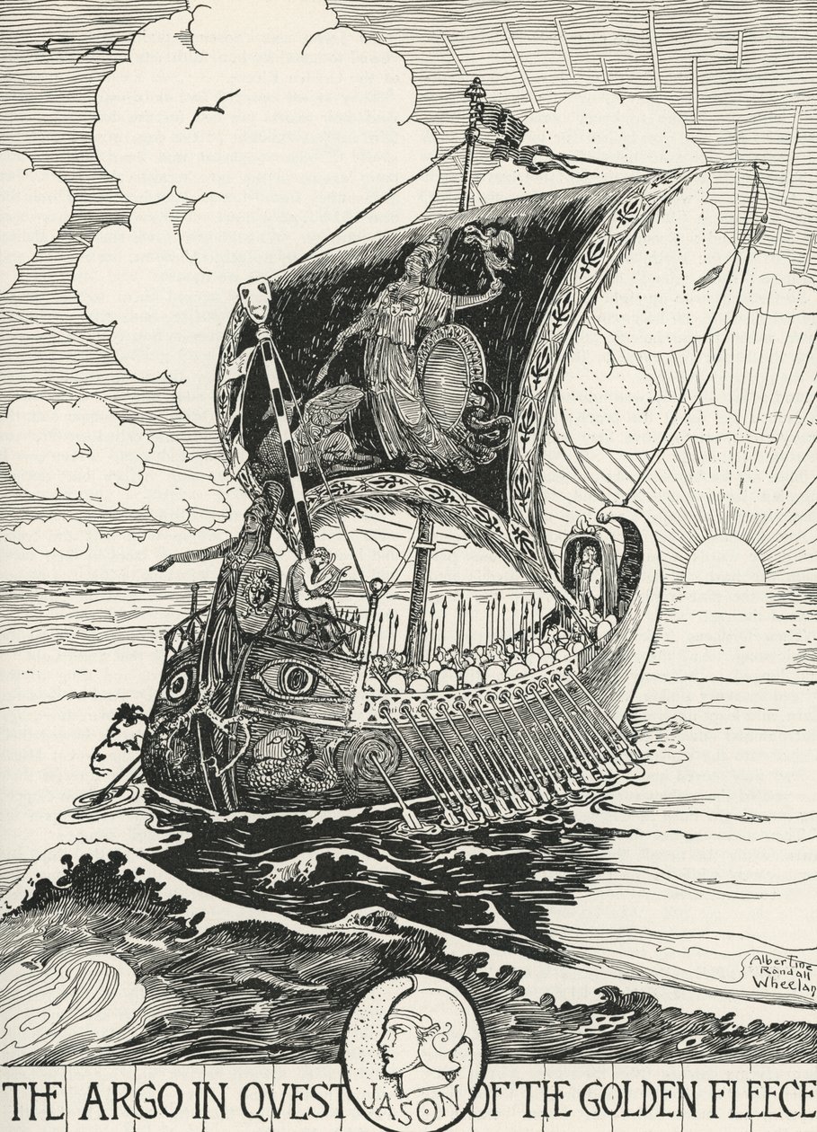Jason and the Argonauts on the Argo by Albertine Randall Wheelan