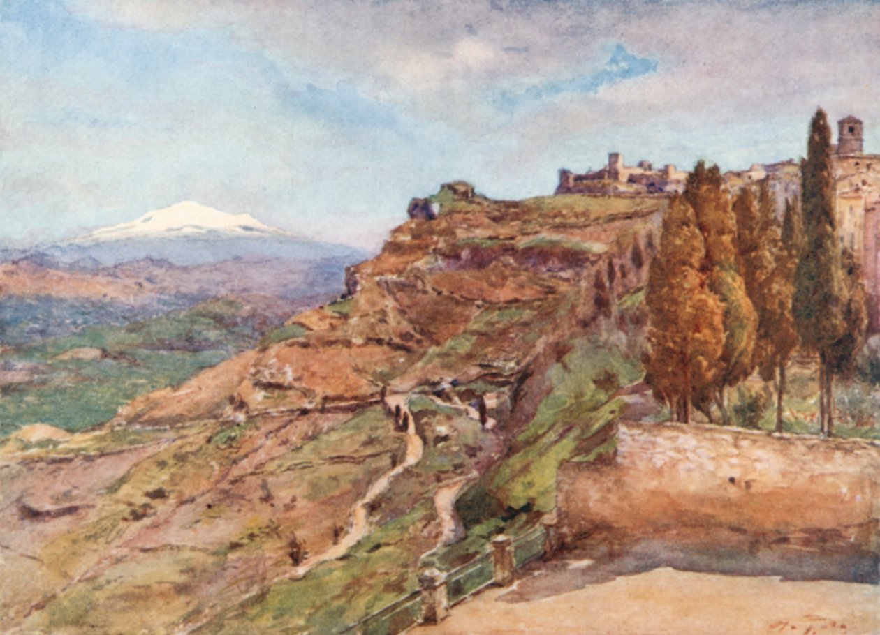 Veduta di Castrogiovanni