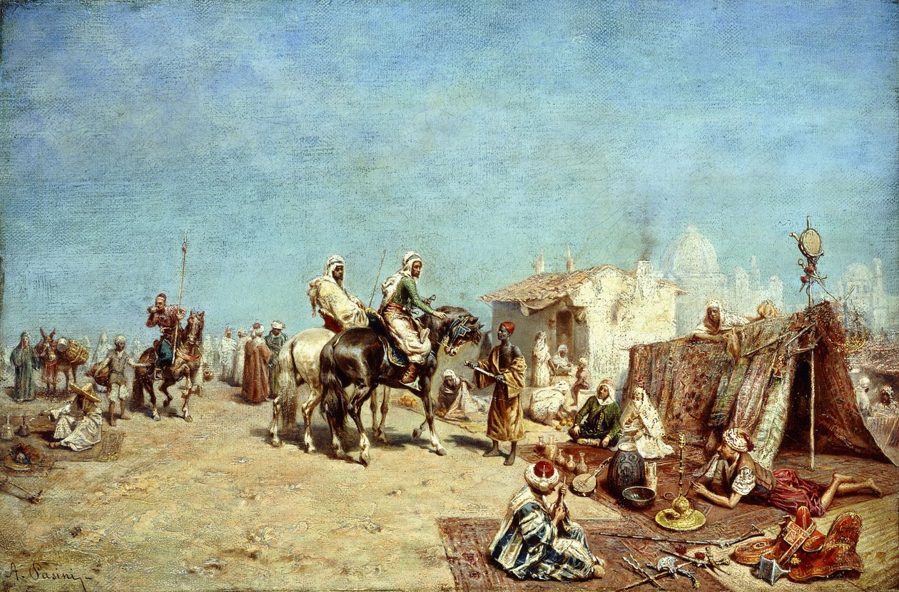 An Arab Encampment by Alberto Pasini