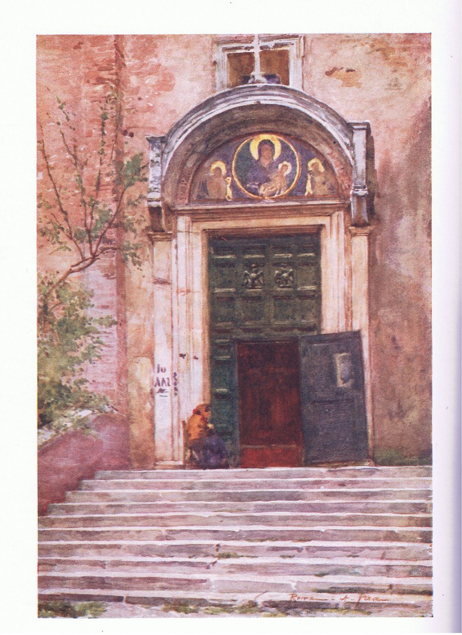 Entrance to Ara Coeli, from the Forum, from Rome by Alberto Pisa