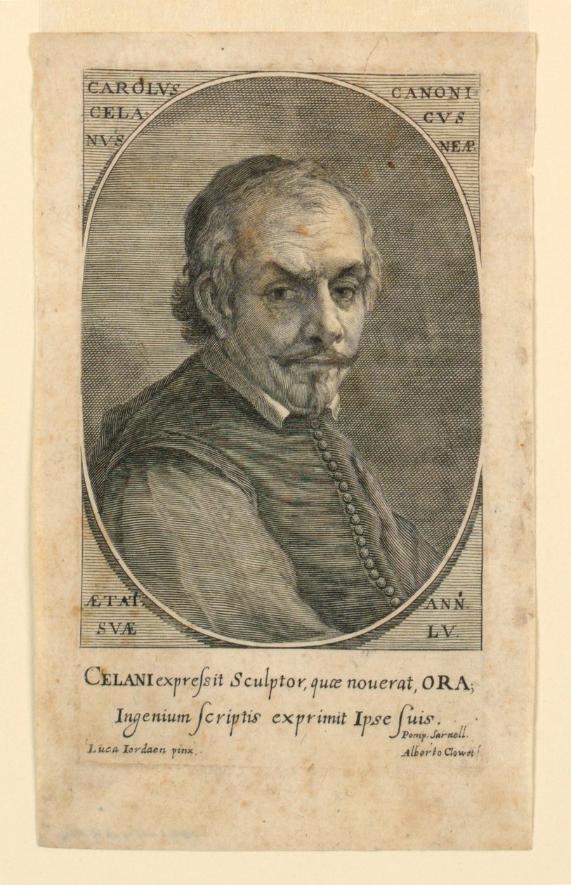 Portrait of Carolus Celanus by Albertus Clouwet