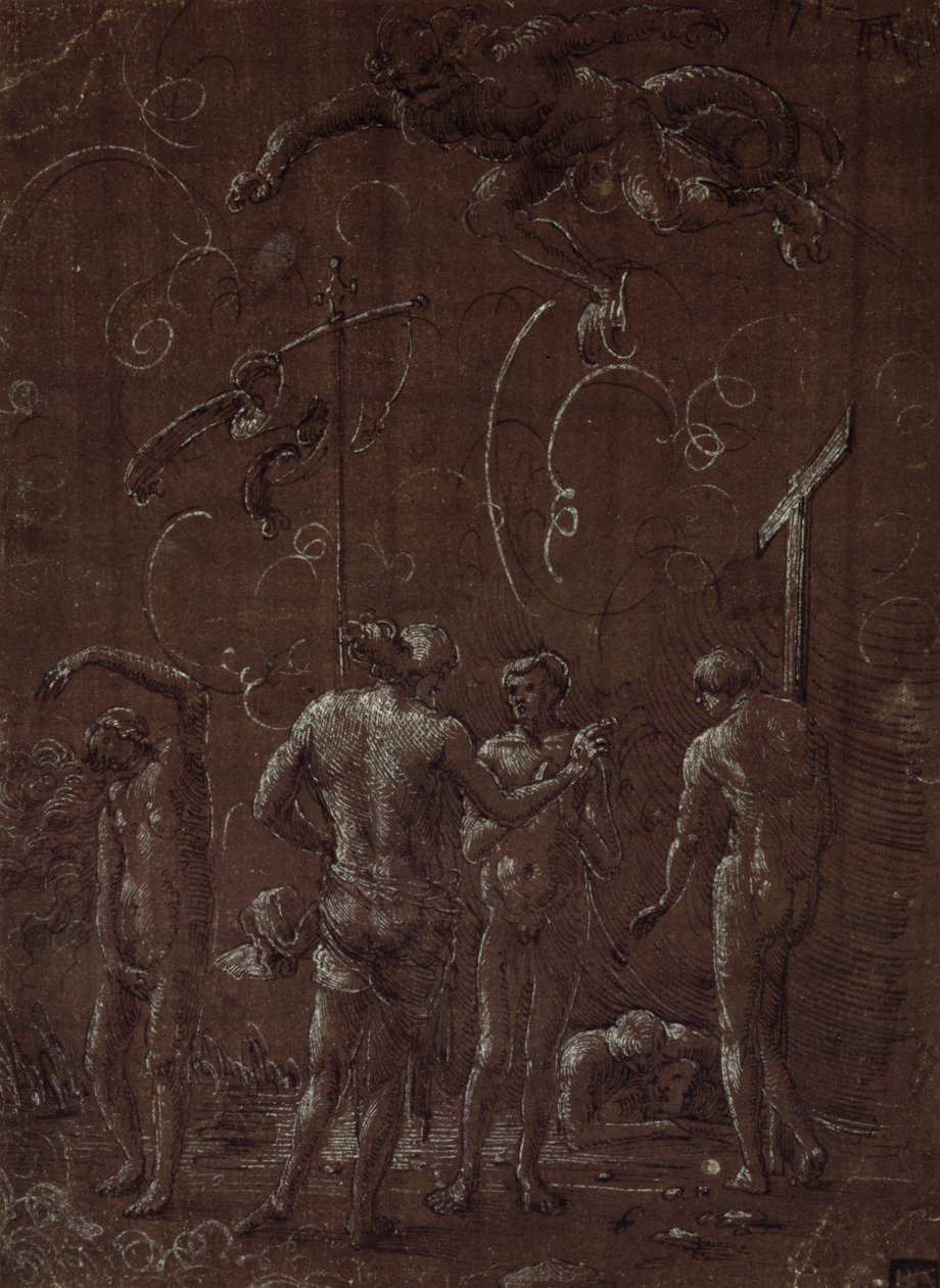 Christ in Limbo, 16th century by Albrecht Altdorfer
