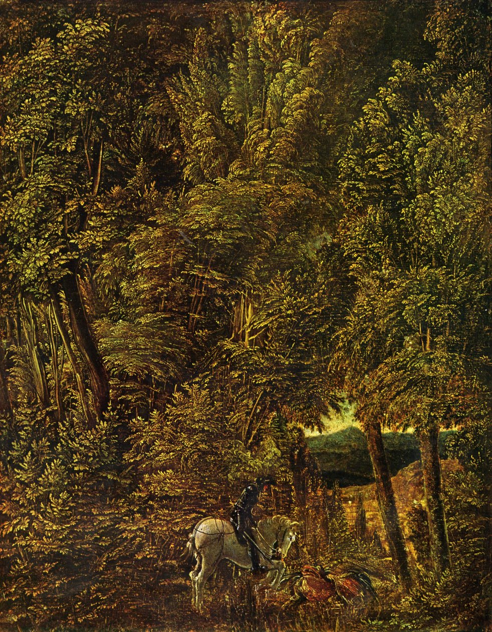 Countryside of Wood with Saint George Fighting the Dragon by Albrecht Altdorfer