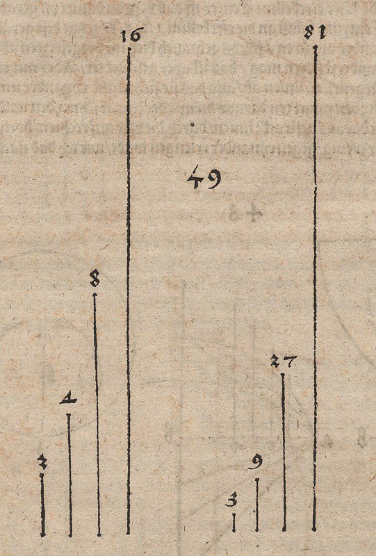 Graphical Comparison of Two Power Functions with the Bases by Albrecht Dürer