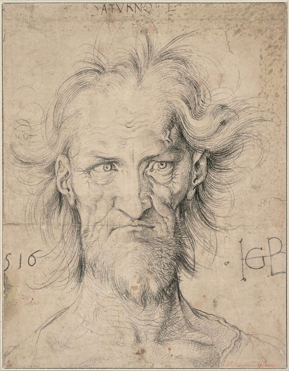 Head of a Bearded Old Man (Saturn), 1516 by Albrecht Dürer