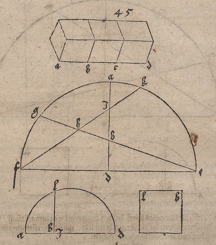 Drawings for Cube Multiplication by Albrecht Dürer