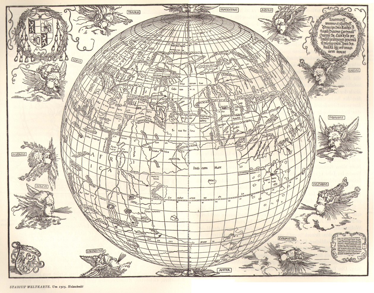 This is Probably the Earliest Perspective Representation of the Earth as a Globe by Albrecht Dürer Johannes Stabius