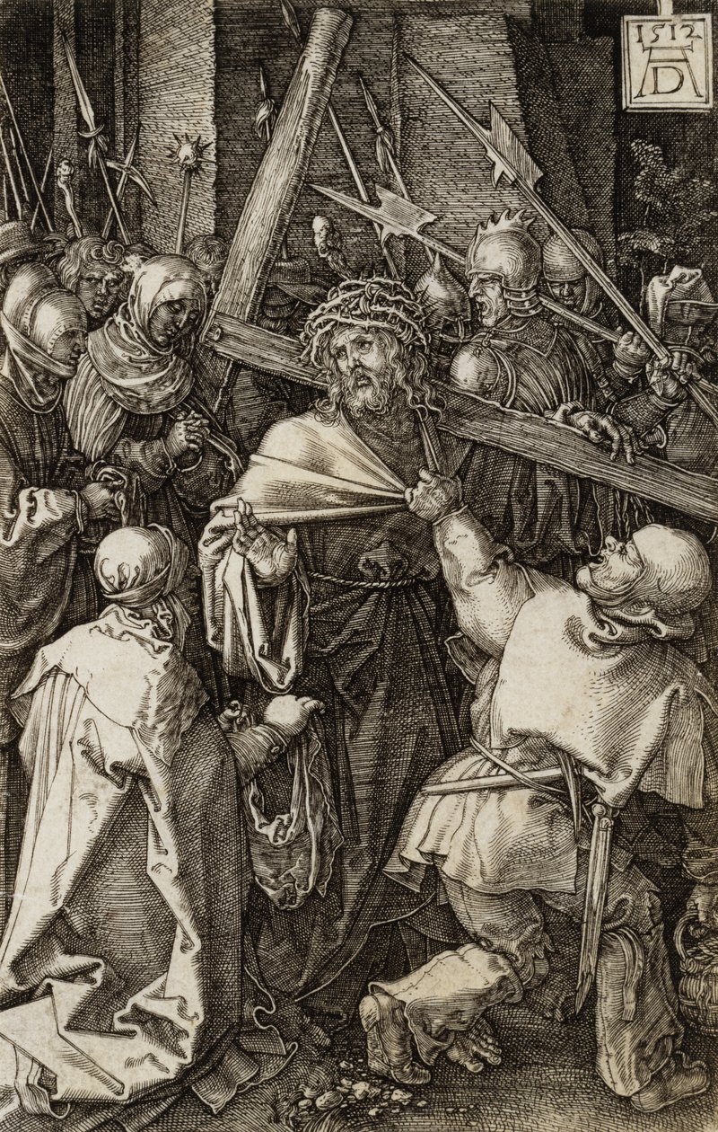Bearing of the Cross from The Engraved Passion by Albrecht Dürer