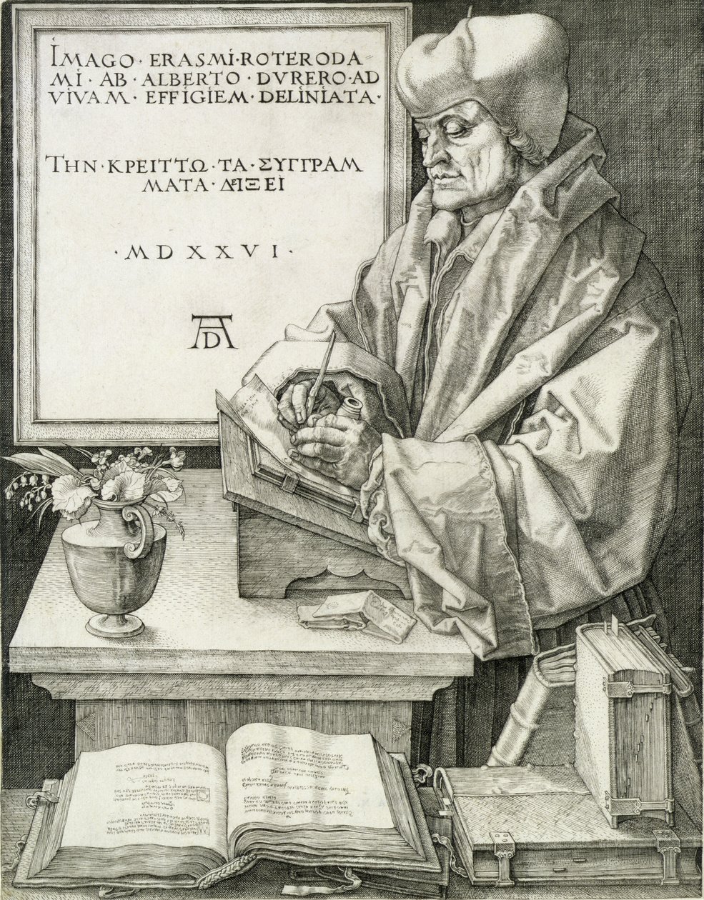 Desiderius Erasmus of Rotterdam, 1526 by Albrecht Dürer
