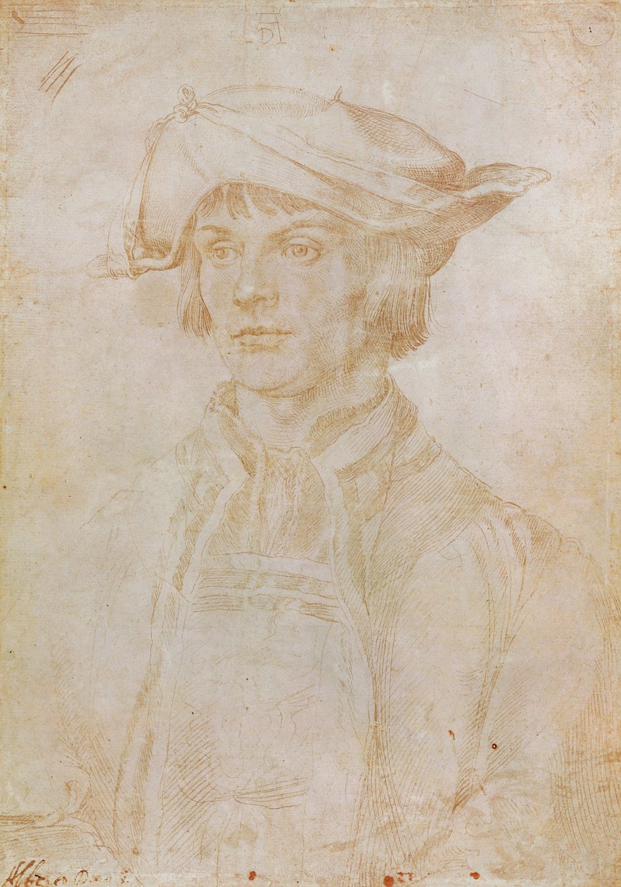 Portrait of Lucas van Leyden, Dutch Painter and Engraver by Albrecht Dürer