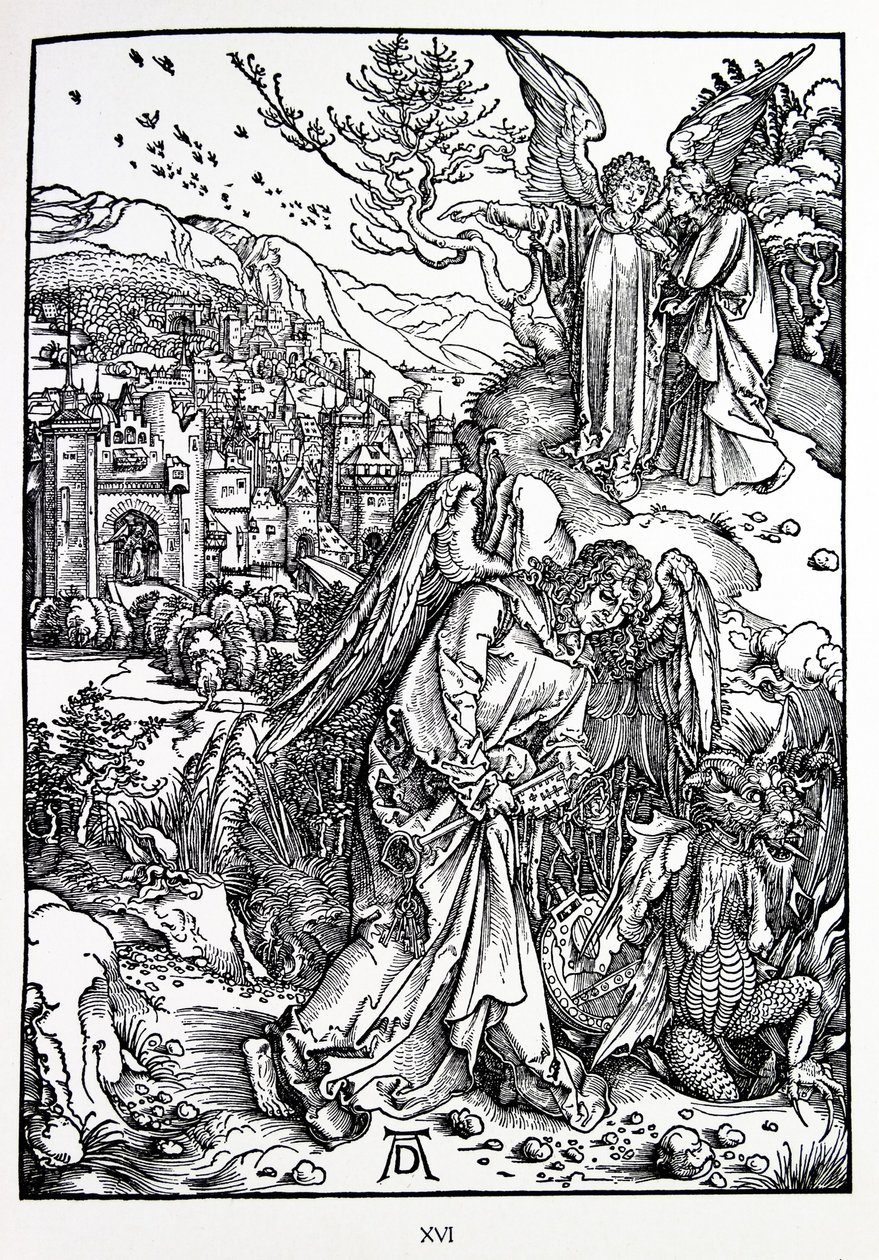 The Revelation of St John: The Angel with the Key to the Bottomless Pit by Albrecht Dürer