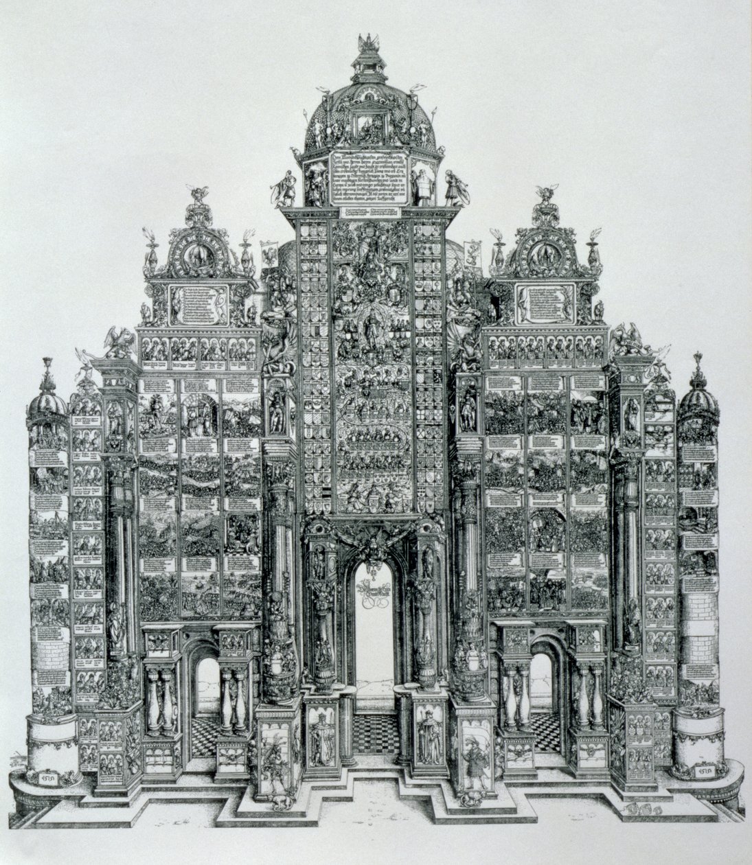 The Triumphal Arch of Emperor Maximilian I of Germany, dated 1515, pub. 1517-18 by Albrecht Dürer