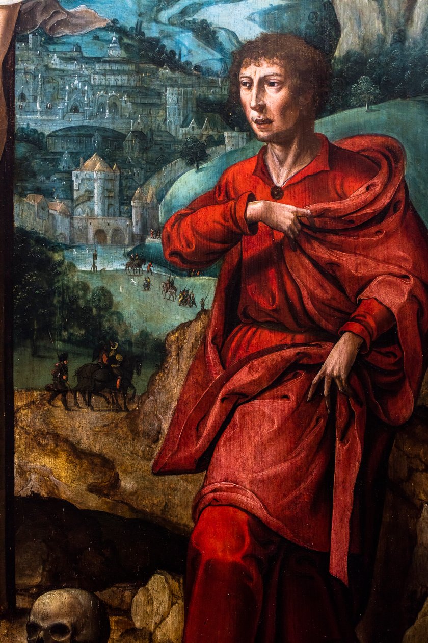 Christ on the Cross between the Virgin Mary and St. John by Albrecht (workshop of) Bouts