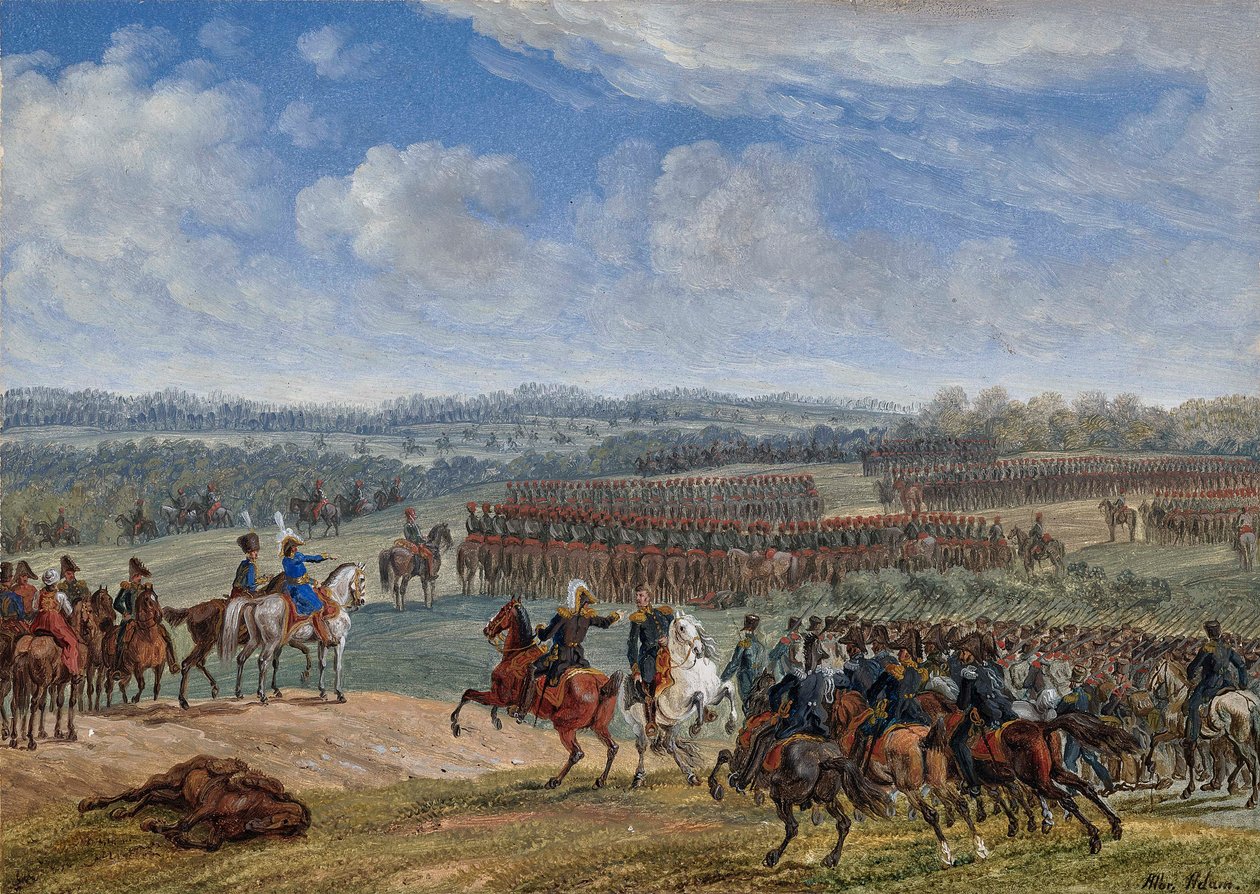 The Battle near Ostrovno on the Morning of July 26th, 1812, 1855 by Albrecht Adam
