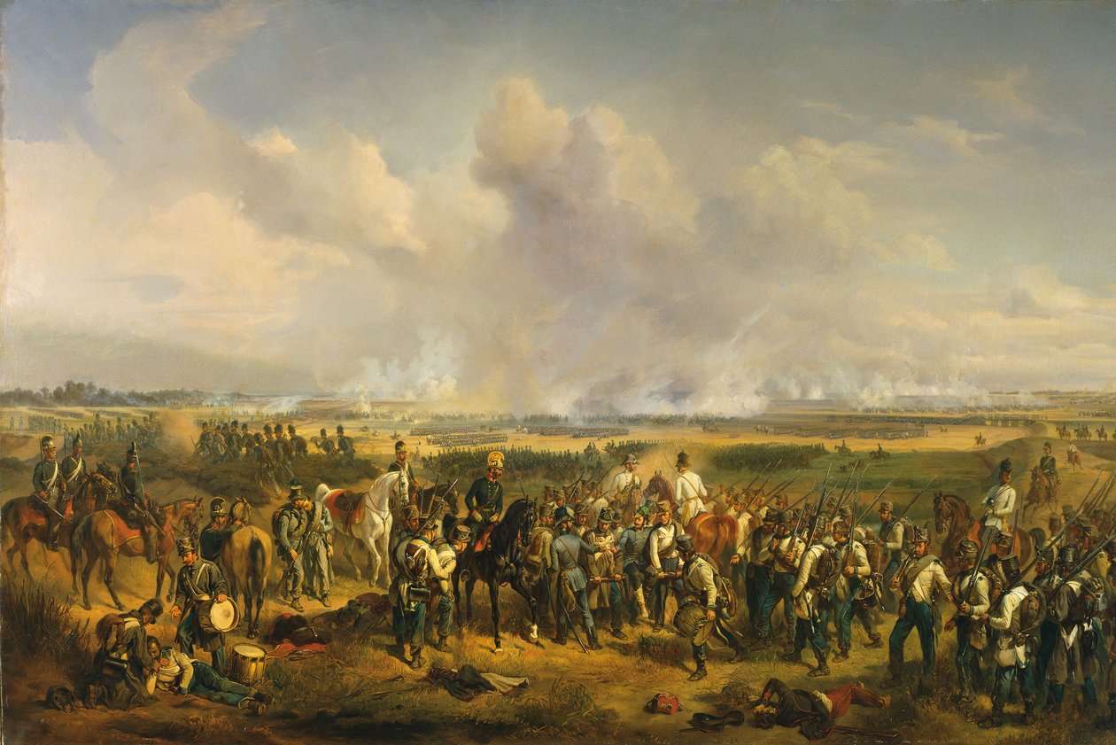 The Battle of Szreg on 5 August 1849 by Albrecht Adam