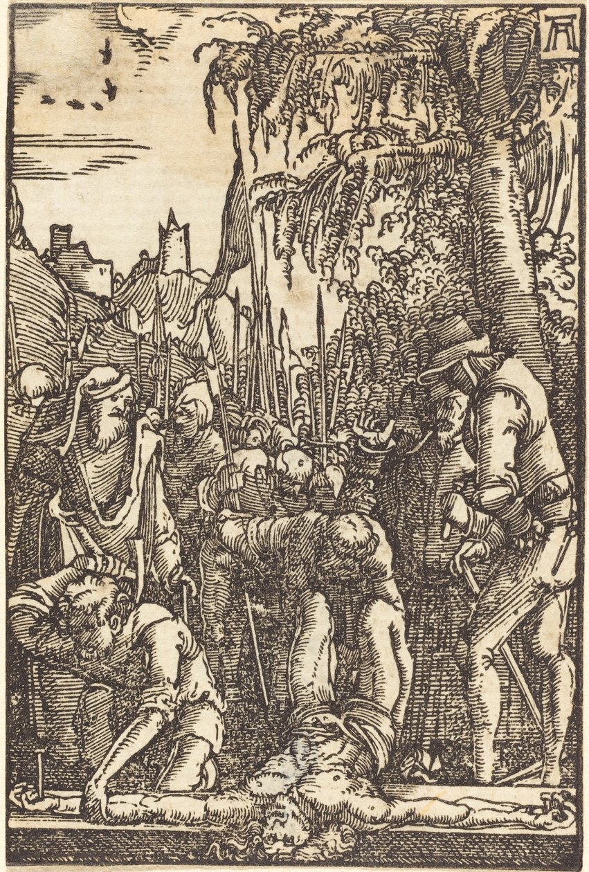 Christ Nailed to the Cross by Albrecht Altdorfer