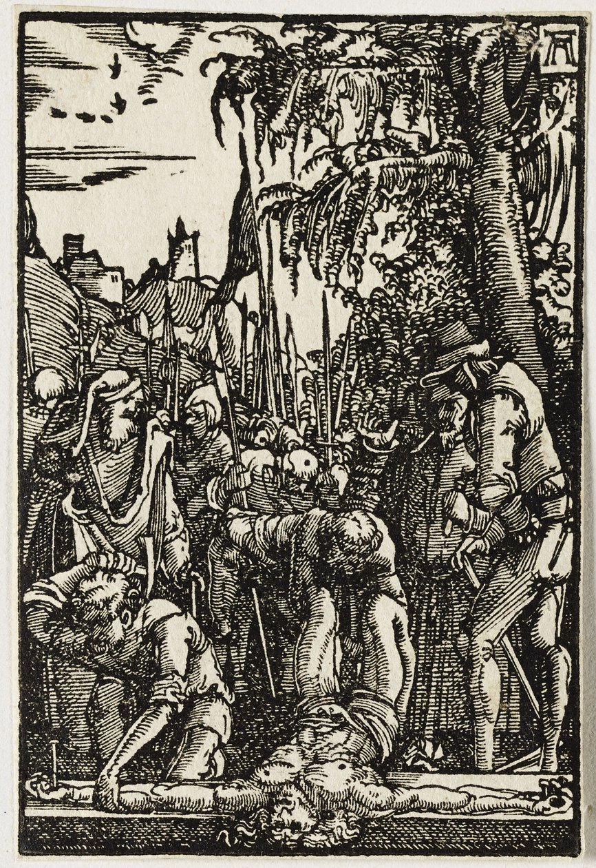 Christ Nailed to the Cross by Albrecht Altdorfer