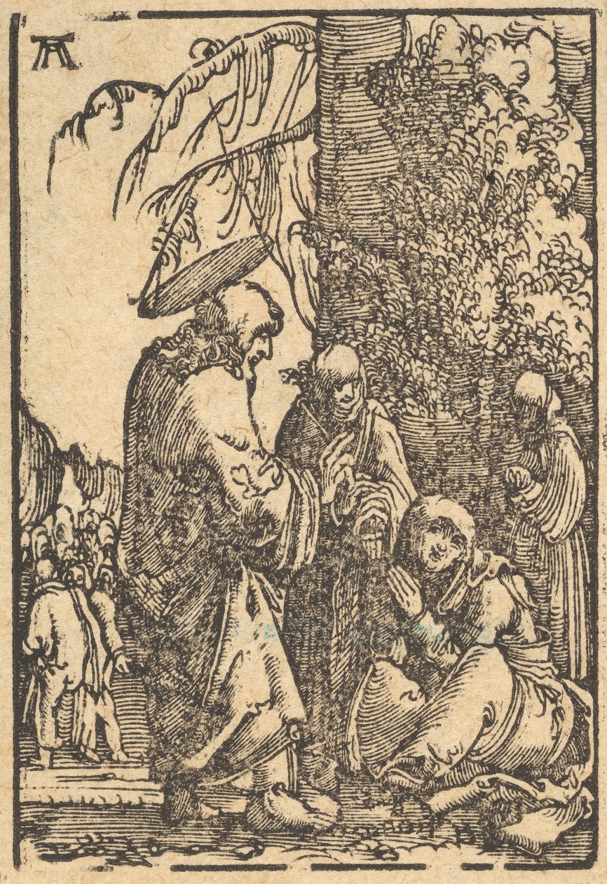Christ Taking Leave of His Mother, from The Fall and Salvation of Mankind, ca. 1513 by Albrecht Altdorfer