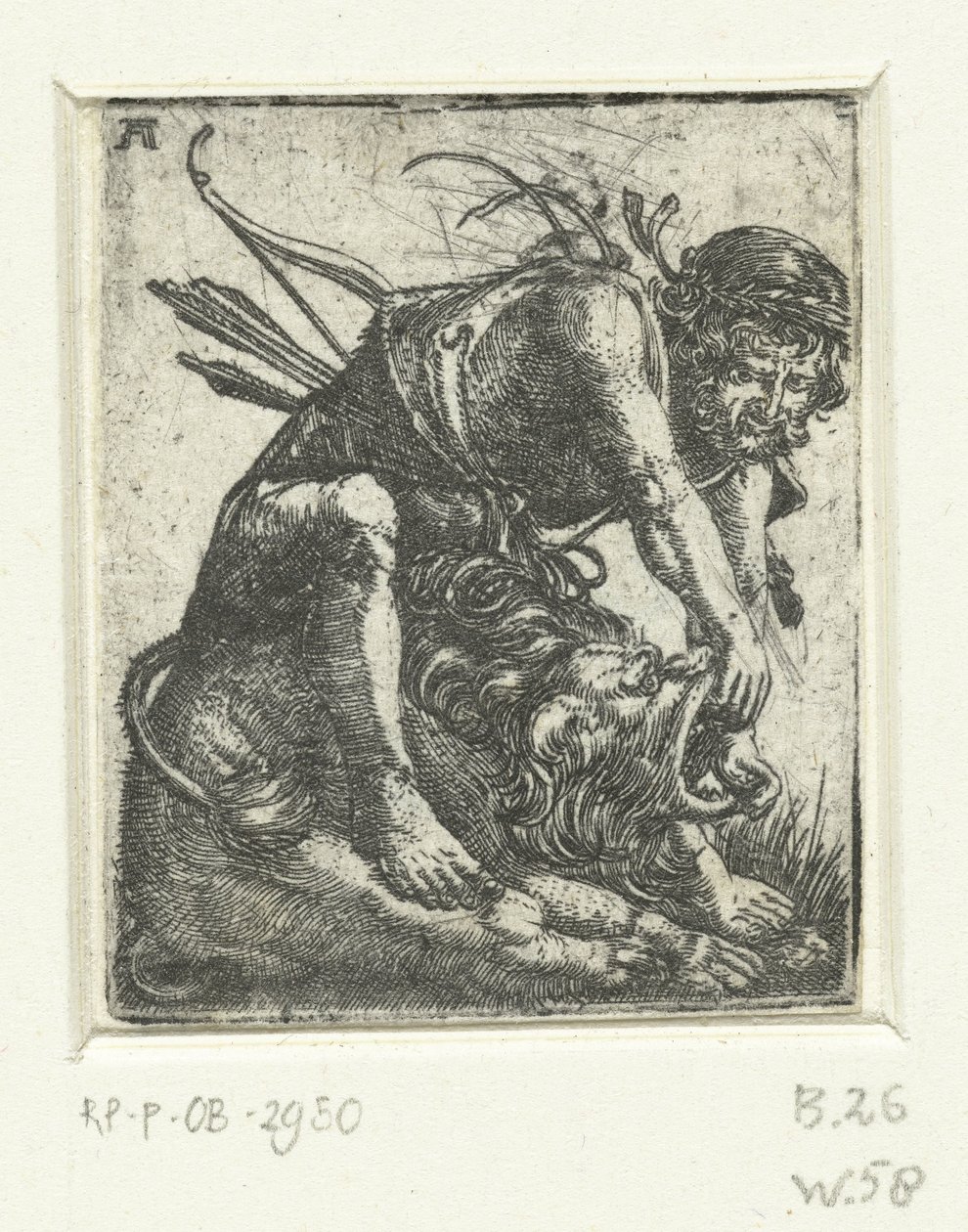 Hercules Kills the Nemean Lion by Albrecht Altdorfer