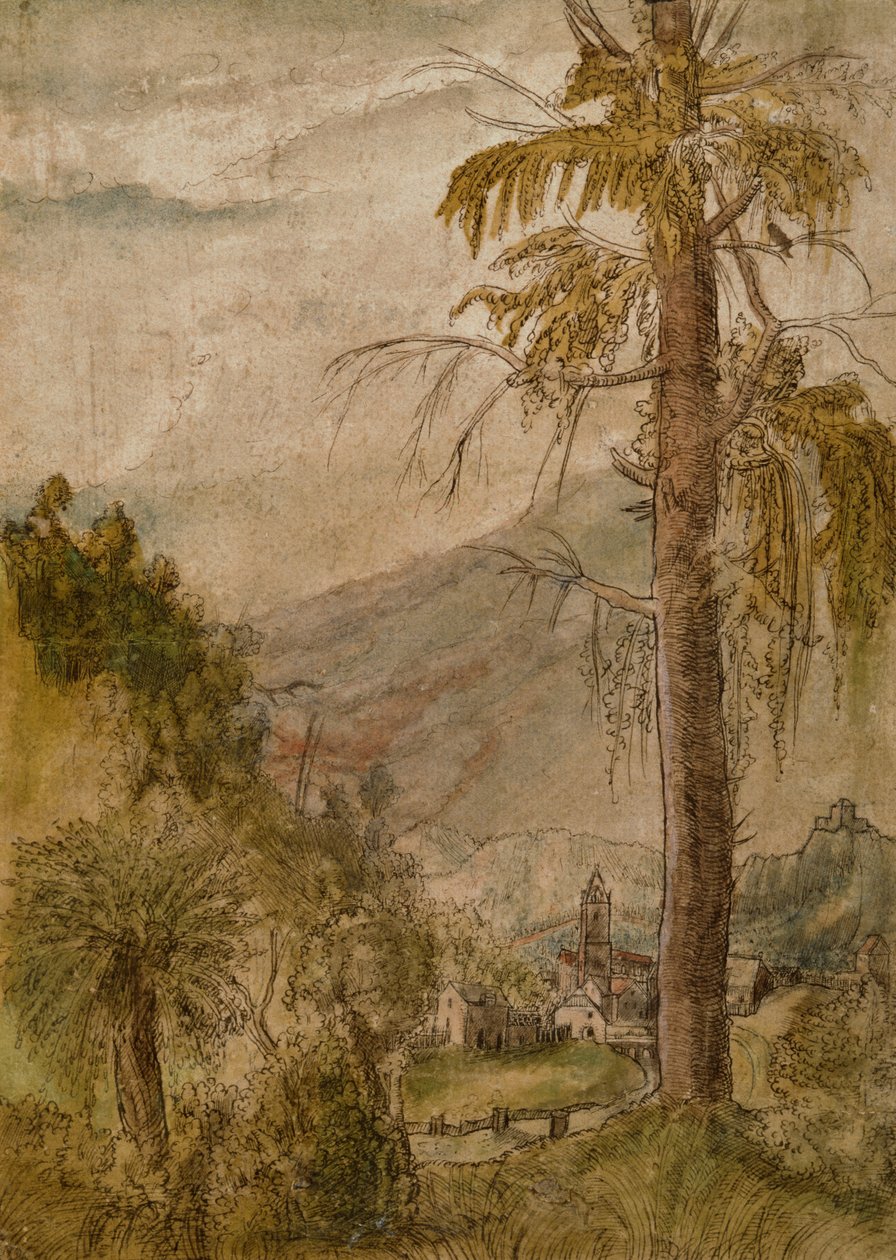 Landscape with Church by Albrecht Altdorfer