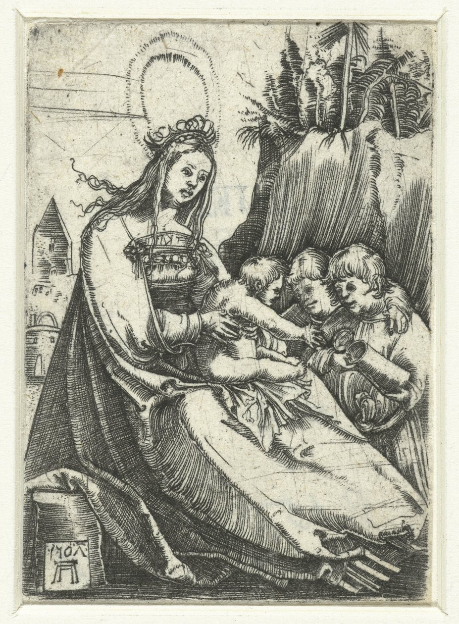 Mary with the Christ Child and Two Boys by Albrecht Altdorfer