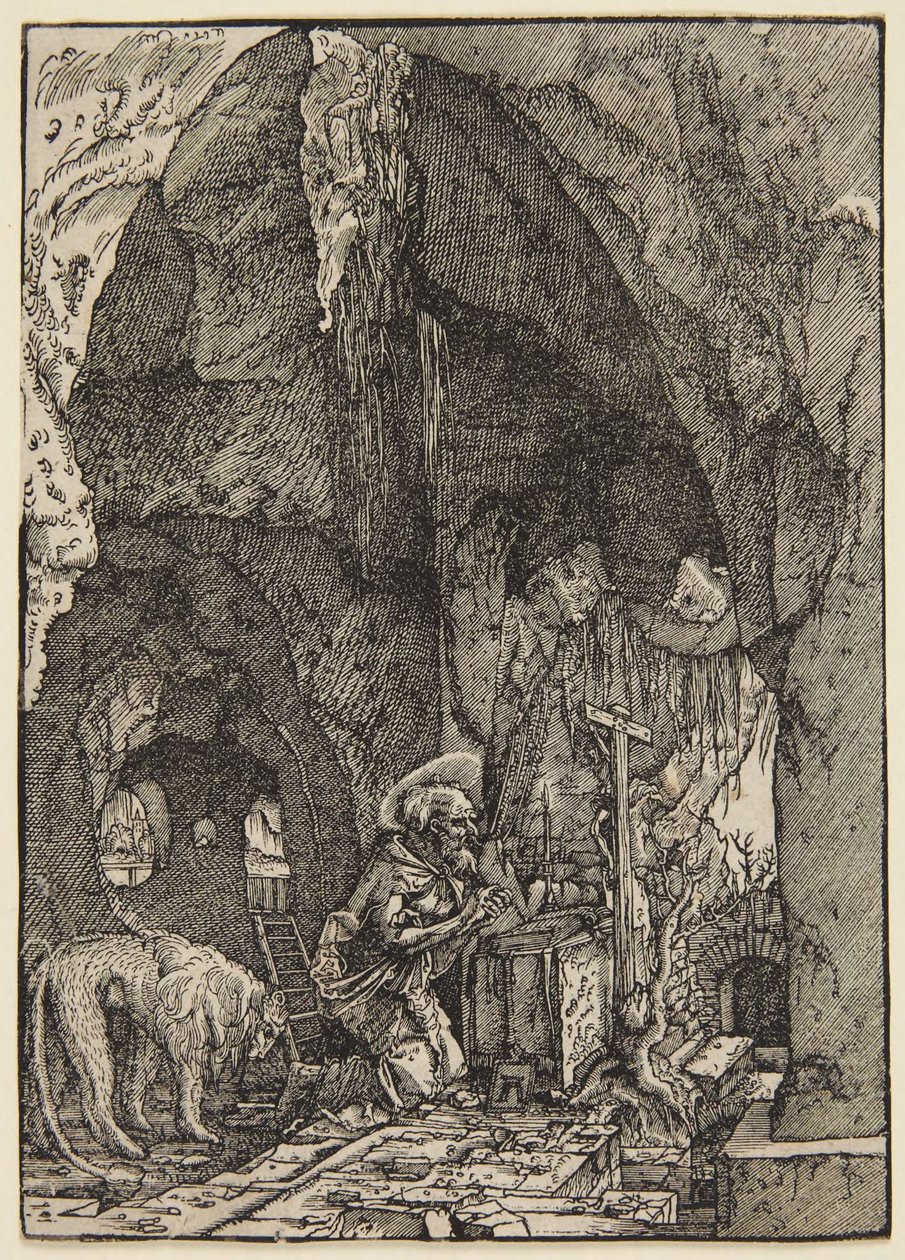 Saint Jerome in a Cave by Albrecht Altdorfer