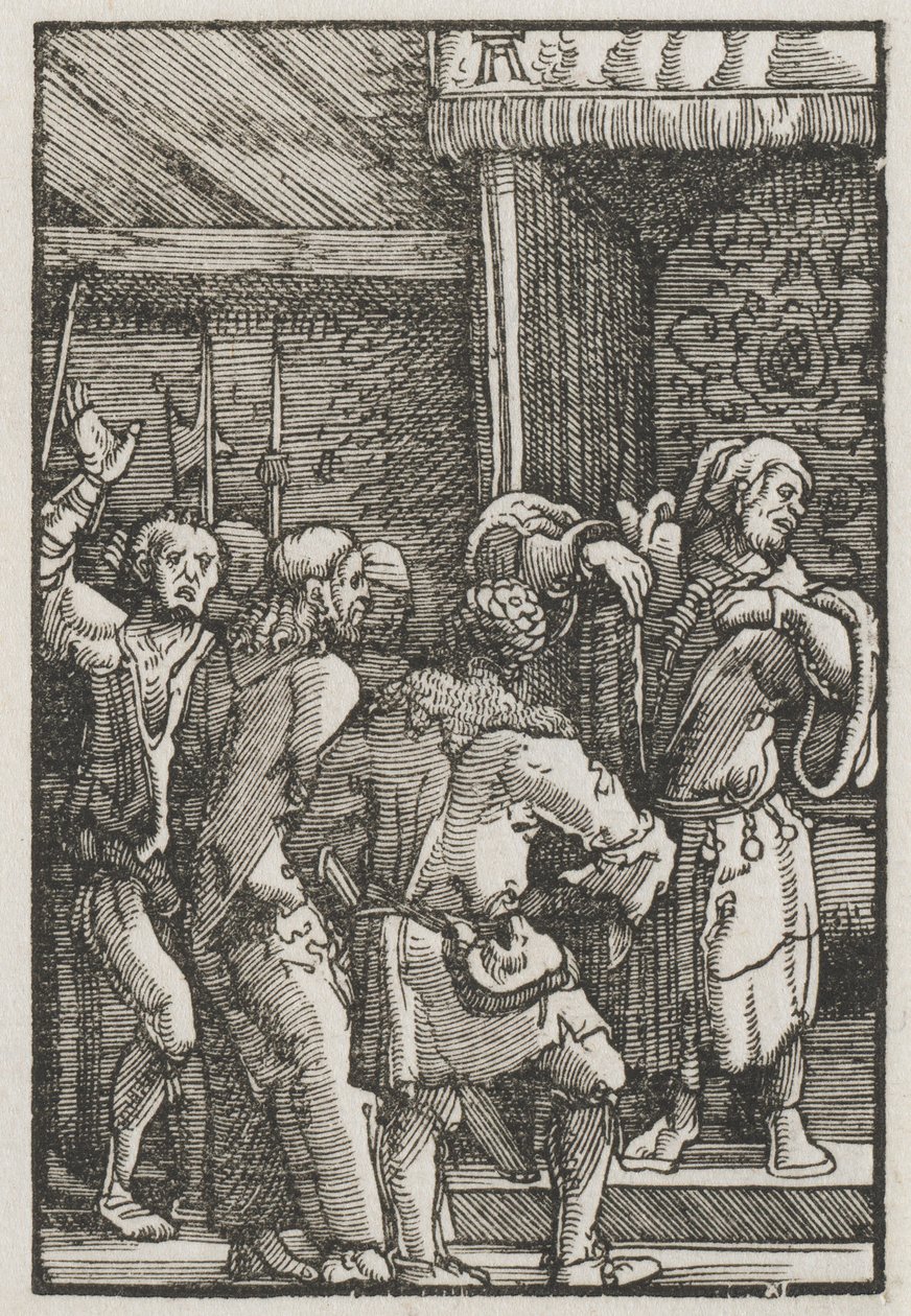 The Fall and Redemption of Man: Christ before Caiaphas by Albrecht Altdorfer