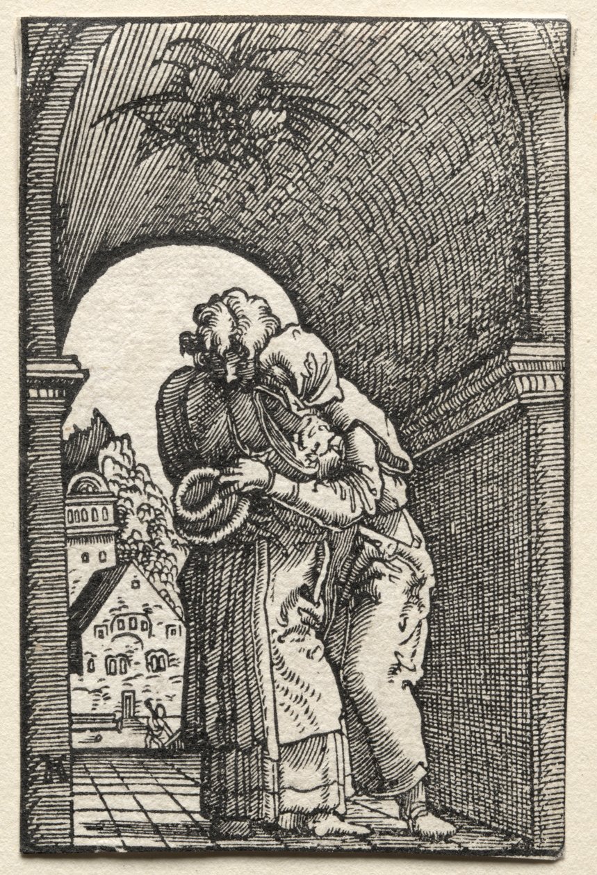 The Embrace of Joachim and Anne at the Golden Gate by Albrecht Altdorfer