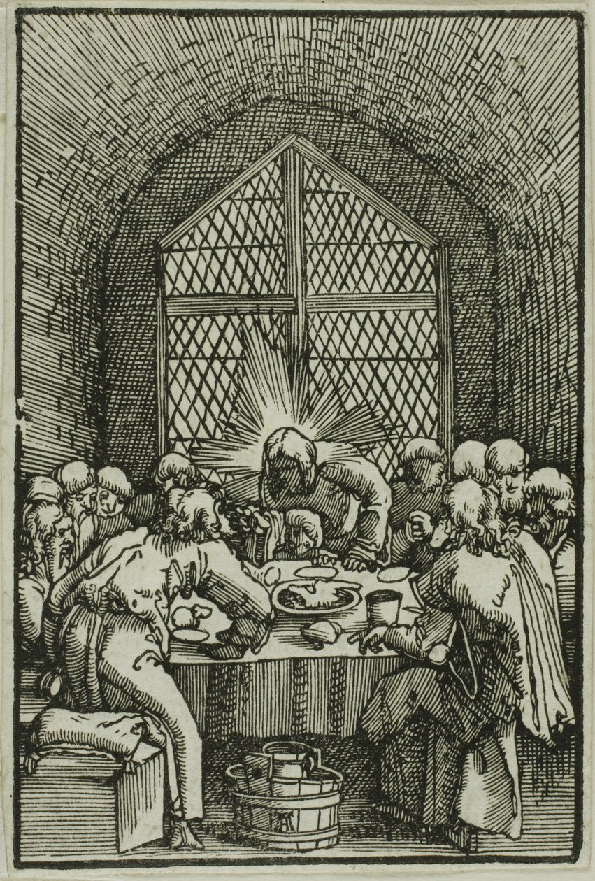 The Last Supper, from The Fall and Redemption of Man by Albrecht Altdorfer