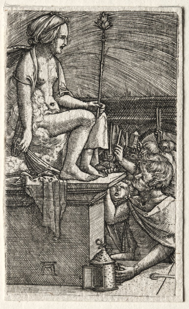 The Roman Courtesan or The Revenge of the Sorcerer Virgil by Albrecht Altdorfer