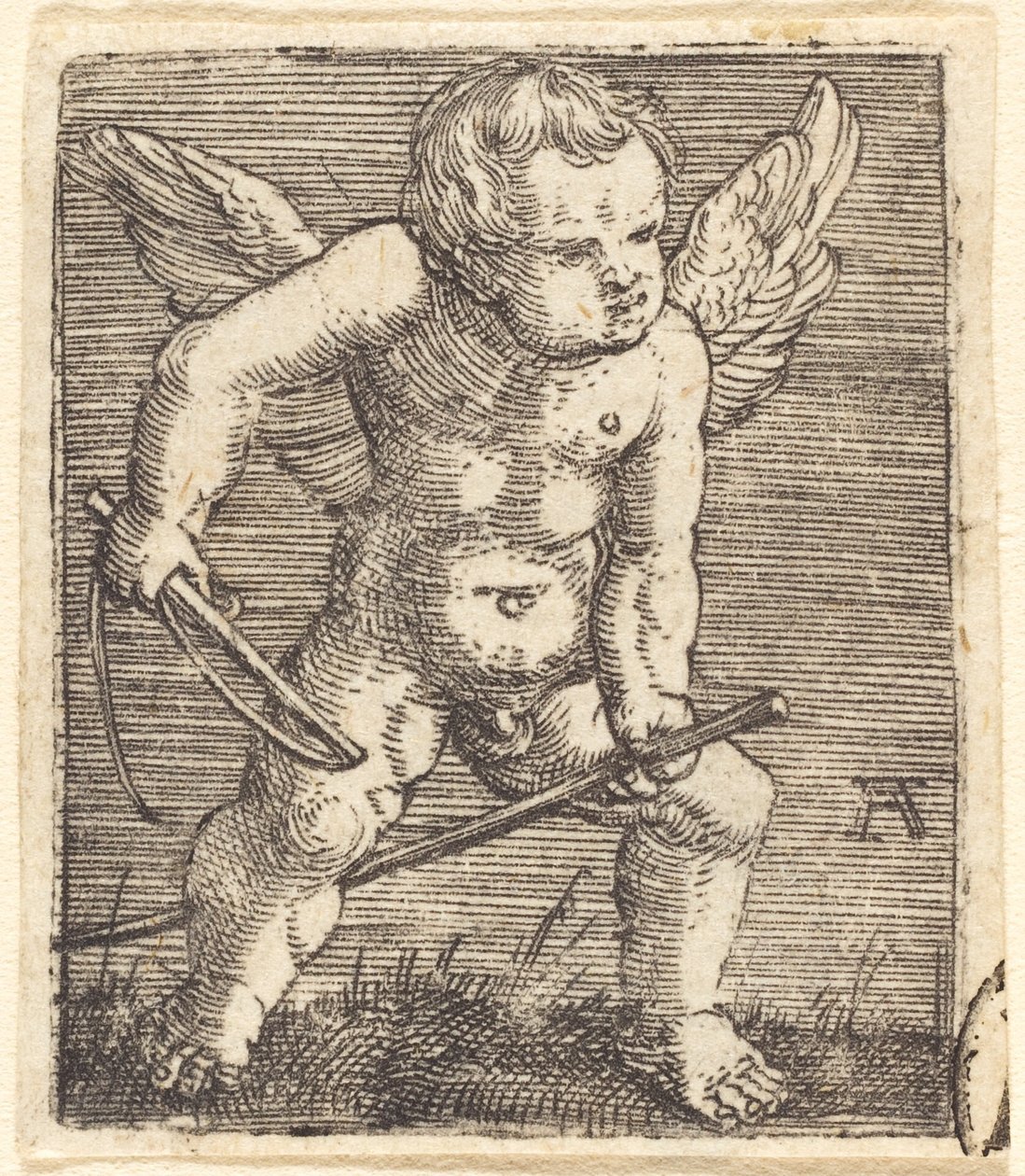 Winged Genii with Hobby Horse and Whip by Albrecht Altdorfer