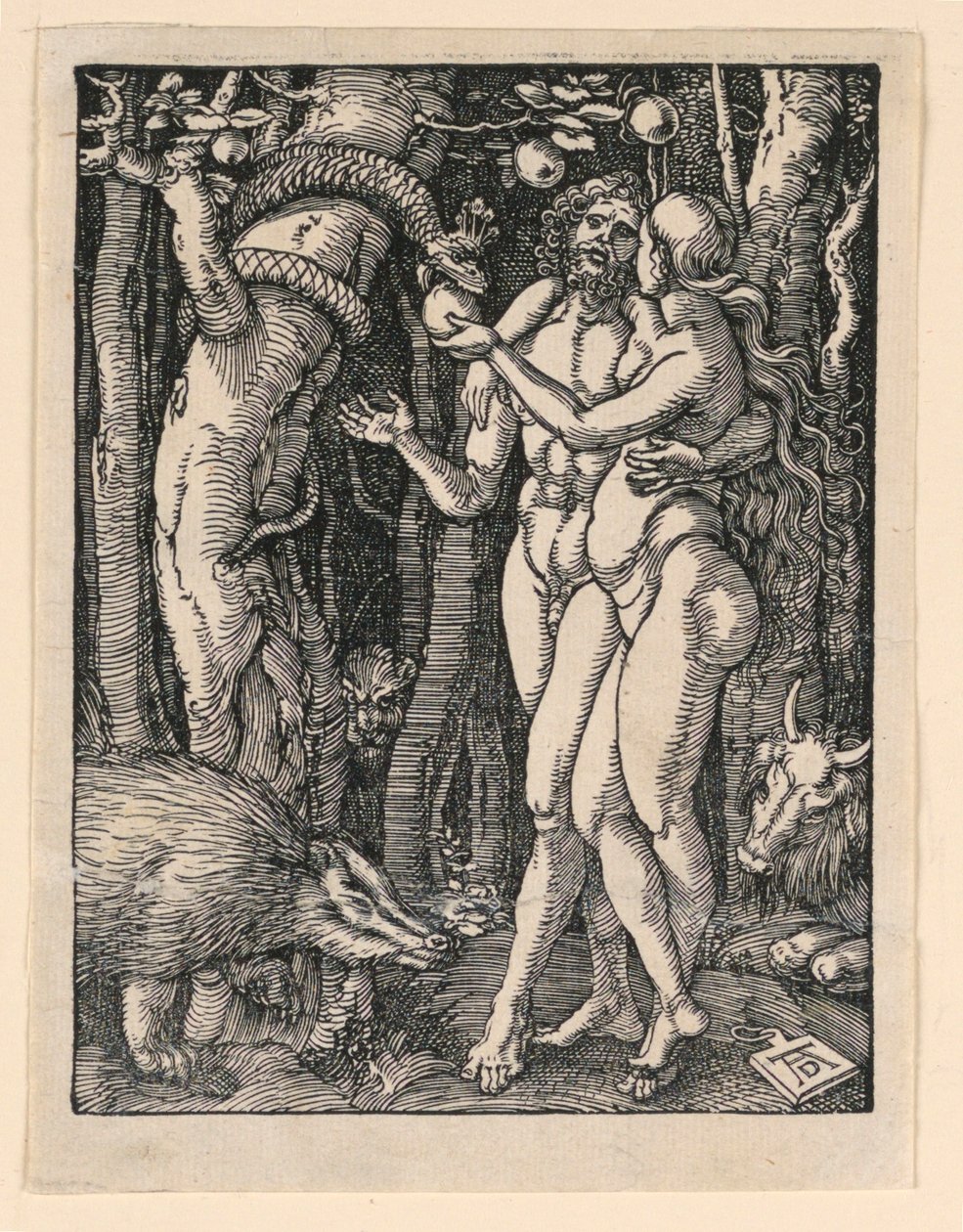 Adam and Eve, from The Little Passion Series by Albrecht Dürer