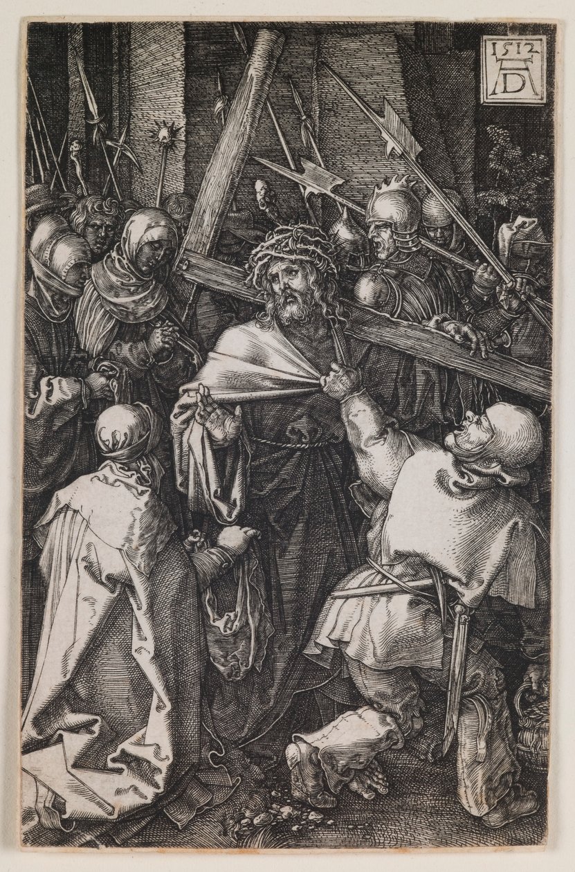 Bearing of the Cross, from the series “The Engraved Passion” by Albrecht Dürer
