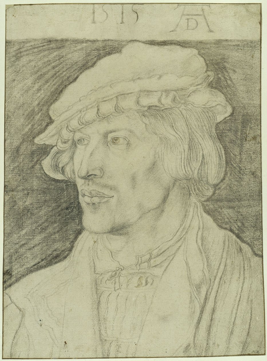 Bust of a Beardless Young Man, Facing Left by Albrecht Dürer