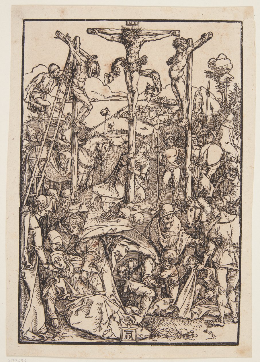 Calvary (modest woodcut) by Albrecht Dürer