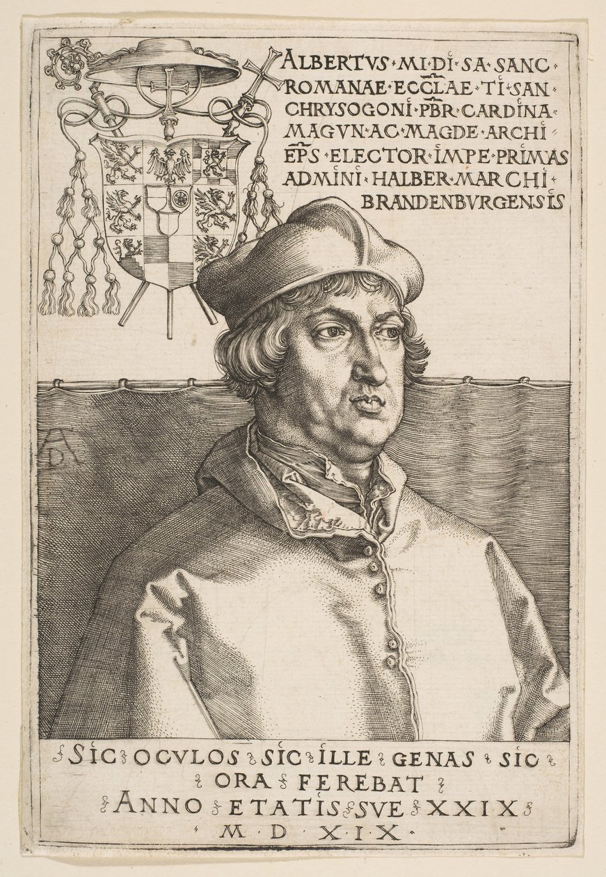 Cardinal Albrecht of Brandenburg by Albrecht Dürer