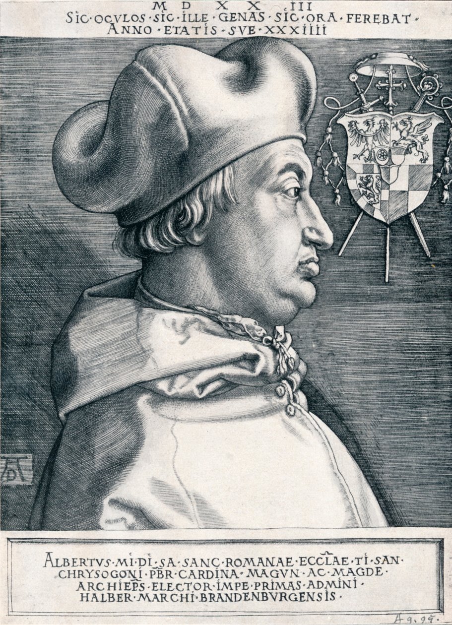 Cardinal Albrecht of Brandenburg The Great Cardinal by Albrecht Dürer